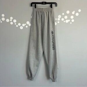 Adidas Originals Gray Jogger Sweatpants Zip Pockets Unixex M